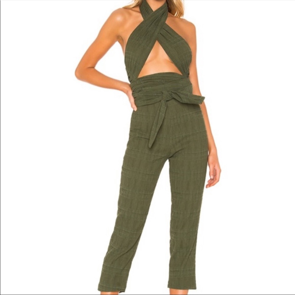 Tularosa Jamie Jumpsuit Moss Green Size XS